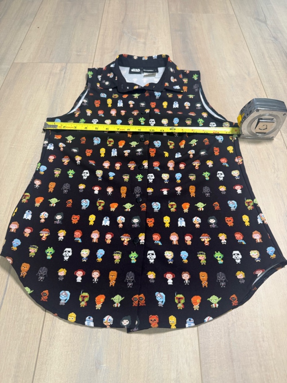 BlackMilk Star Wars Icon Print Top - Black with Multicolor - Picture 3 of 4